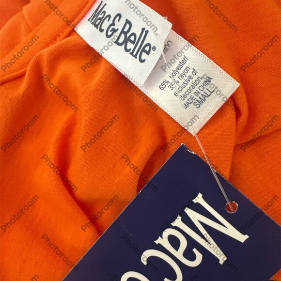 Mac & Belle  NWT Boo Cat Halloween 3/4 Sleeve Tee High Low Hem Small - Picture 4 of 4